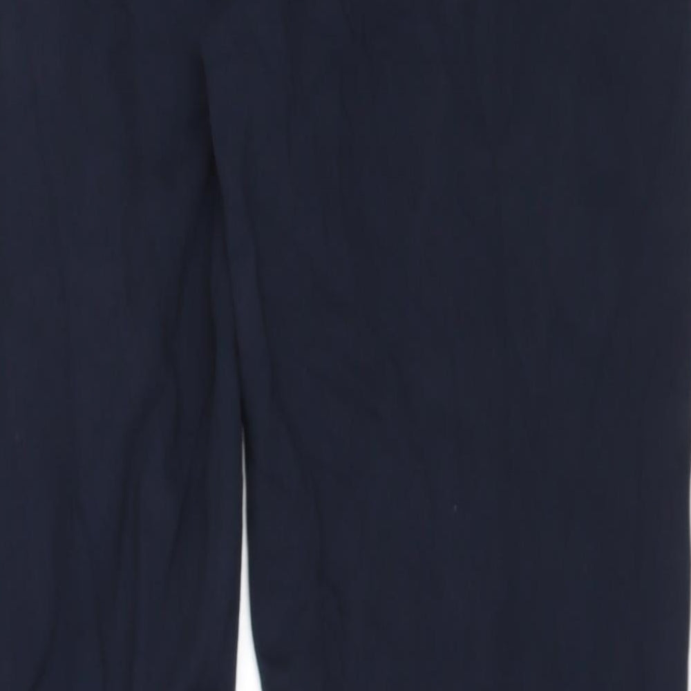 Marks and Spencer Womens Blue  Cotton Sweatpants Trousers Size 10 L28 in Regular