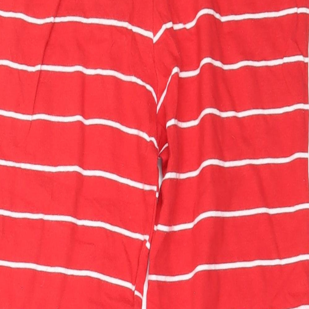 Primark Boys Red Striped Cotton  Pyjama Pants Size 9-10 Years