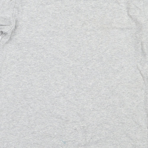 Gap Girls Grey  Cotton Basic T-Shirt Size XL Round Neck