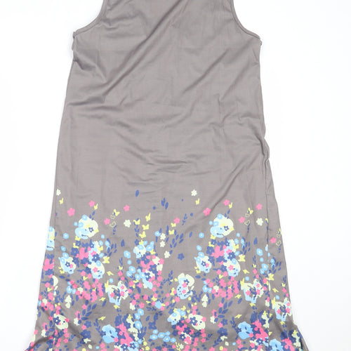 Yidarton Womens Grey  Polyester Shift  Size S  Round Neck