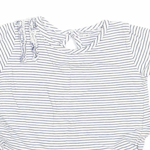 Nutmeg Girls Blue  Cotton Fit & Flare  Size 18-24 Months  Round Neck