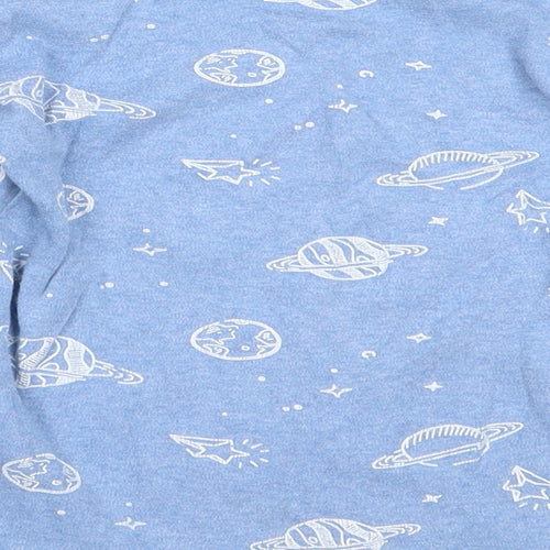 NEXT Boys Blue Solid Cotton  Pyjama Top Size 4-5 Years