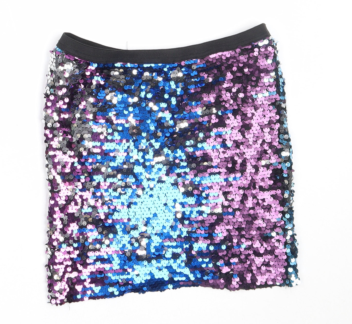 Miss Evie Girls Black  Polyester Mini Skirt Size 7-8 Years  Regular