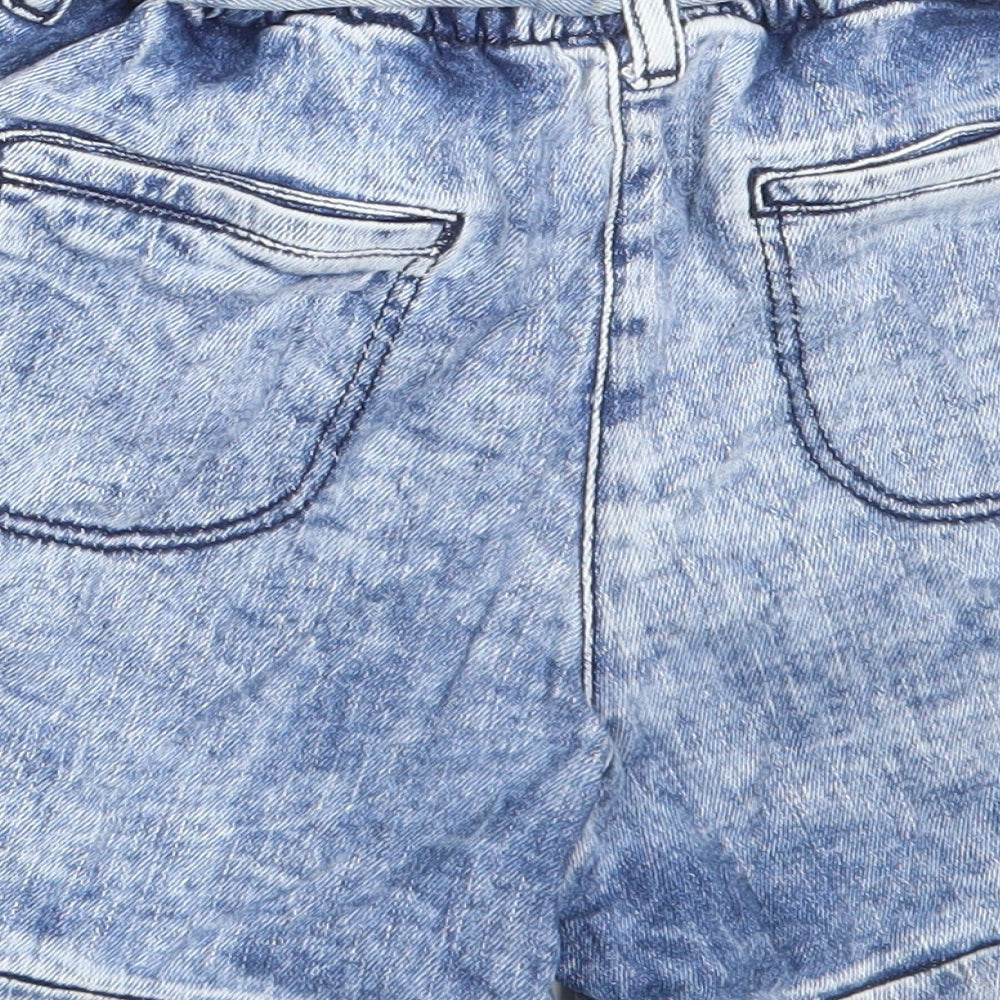 NEXT Girls Blue  Cotton Hot Pants Shorts Size 9 Years  Regular