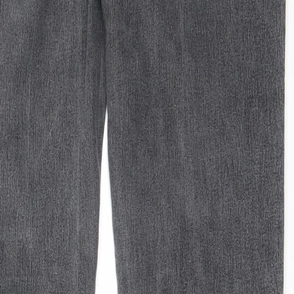 Dorothy Perkins Womens Grey  Cotton Straight Jeans Size 12 L35 in Regular