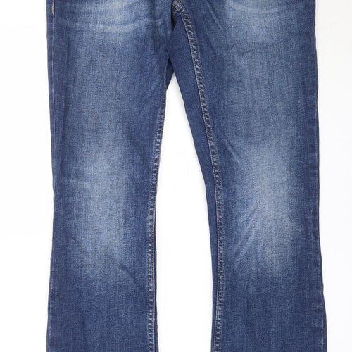 Burton Mens Blue  Cotton Skinny Jeans Size 28 in L29 in Regular
