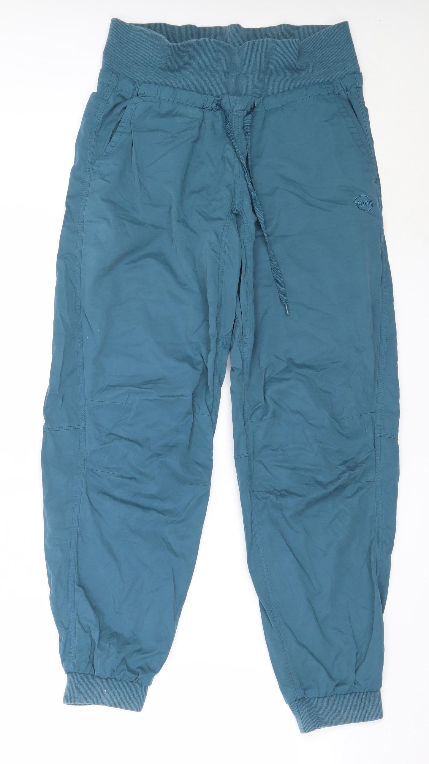 Moon Climbing Womens Blue  Cotton Jogger Trousers Size S L29 in Regular