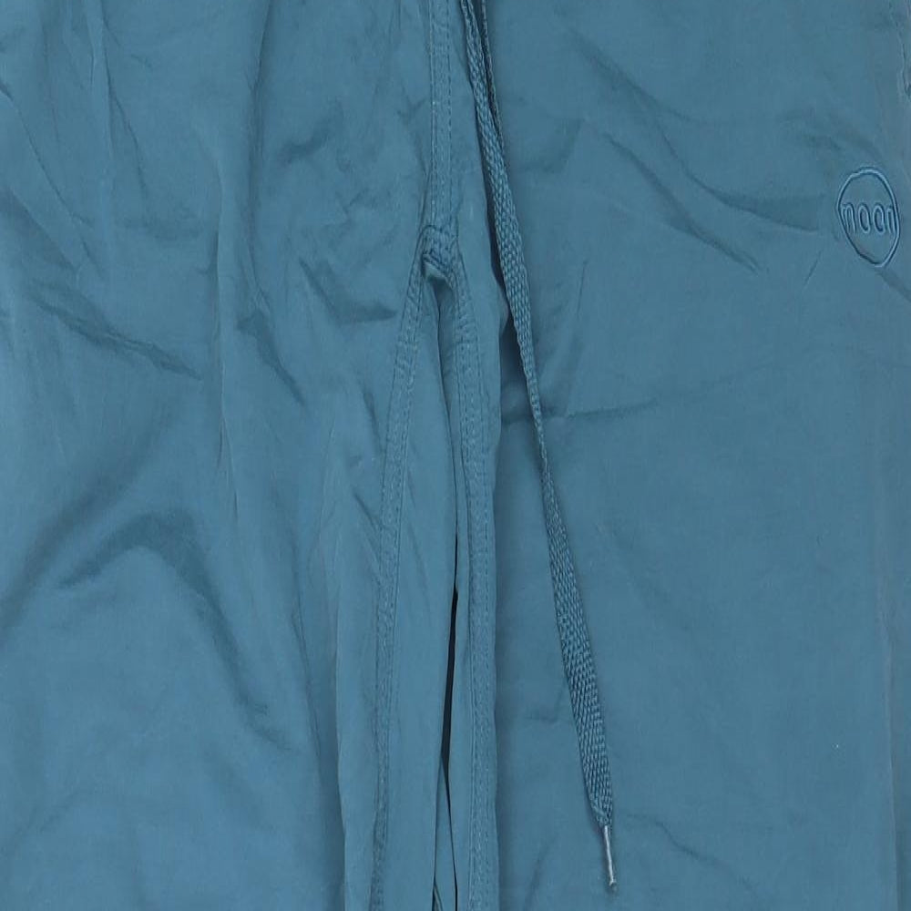 Moon Climbing Womens Blue  Cotton Jogger Trousers Size S L29 in Regular