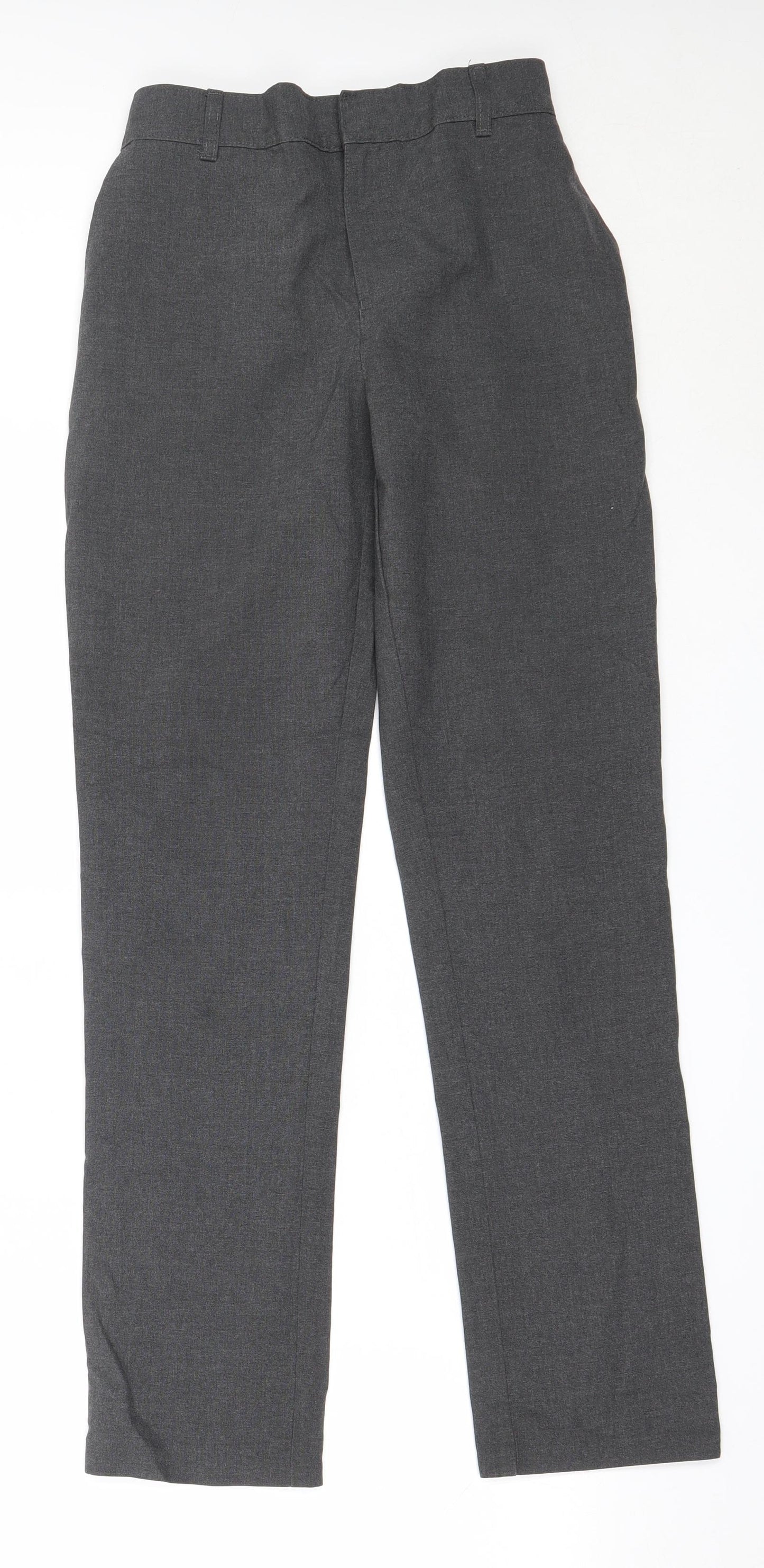 Marks and Spencer Boys Grey  Polyester Dress Pants Trousers Size 13-14 Years  Regular  - school