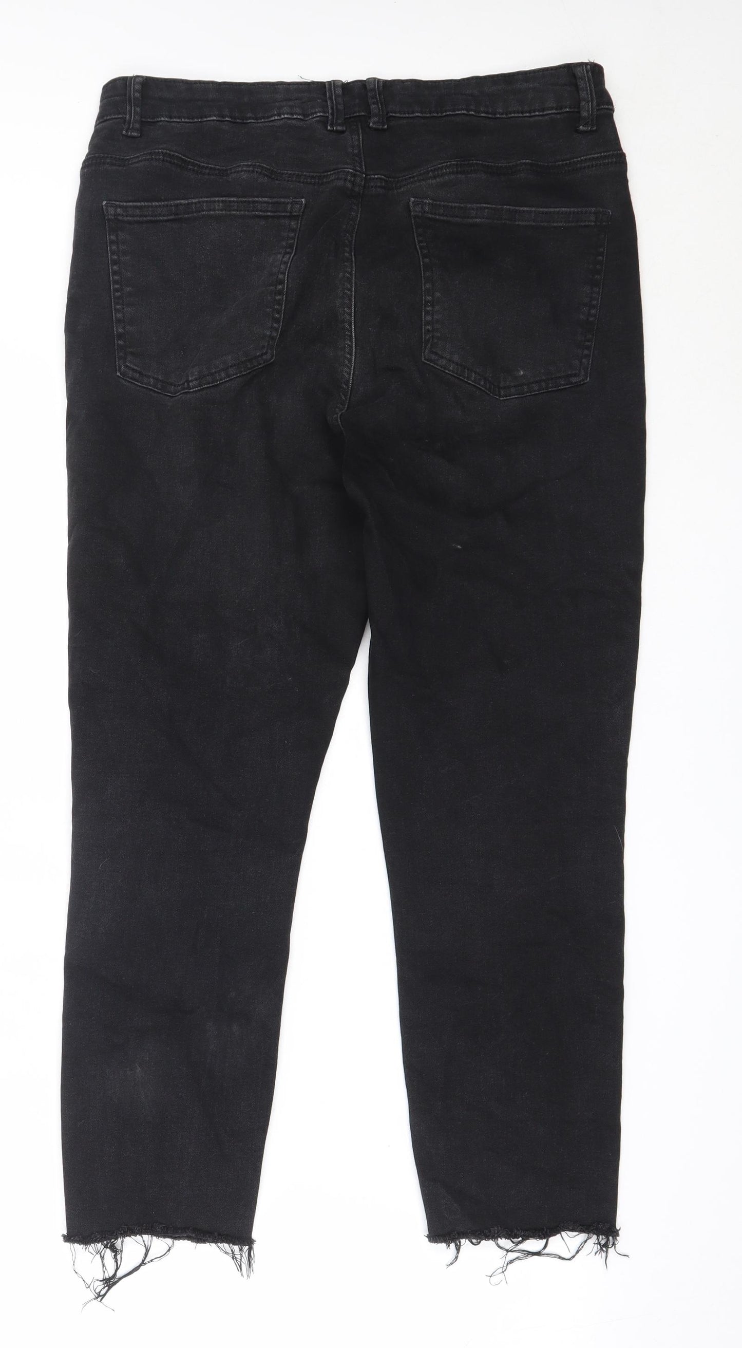 Primark Womens Black  Cotton Skinny Jeans Size 14 L23 in Regular