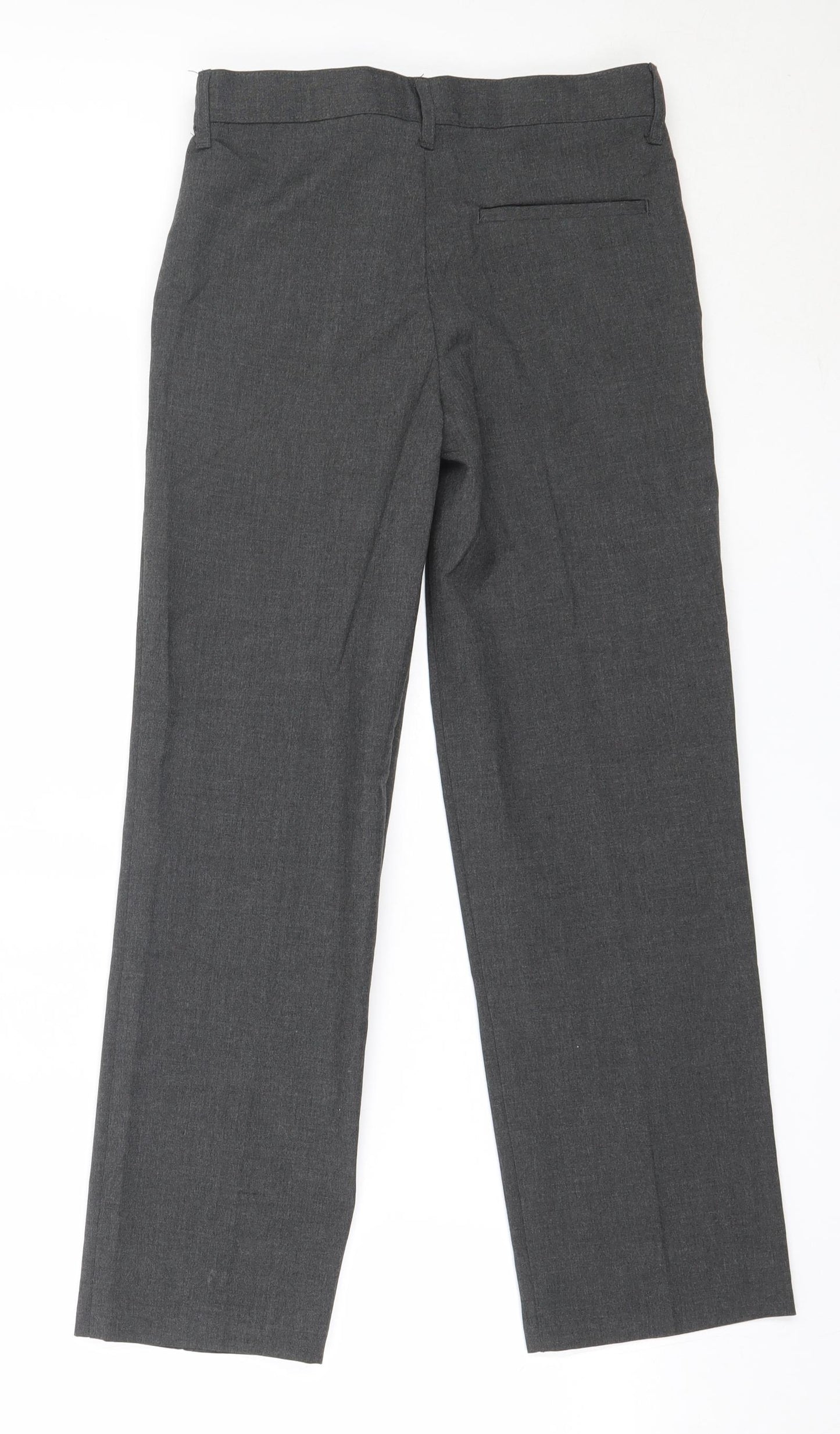 Marks and Spencer Boys Grey  Polyester Dress Pants Trousers Size 10-11 Years  Regular  - school