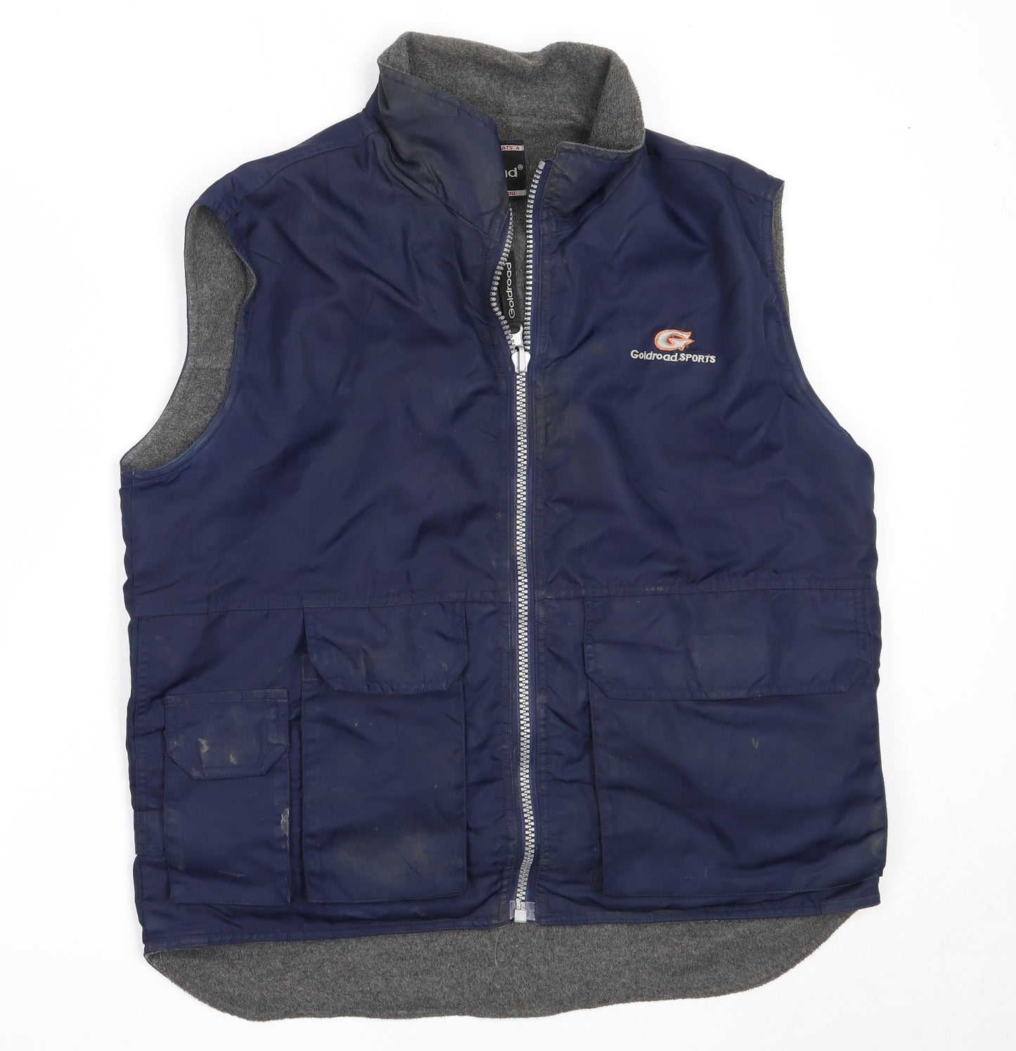 Goldroad Mens Blue   Gilet Coat Size L