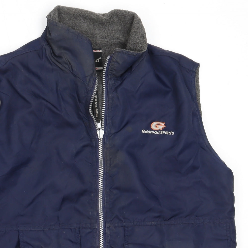 Goldroad Mens Blue   Gilet Coat Size L