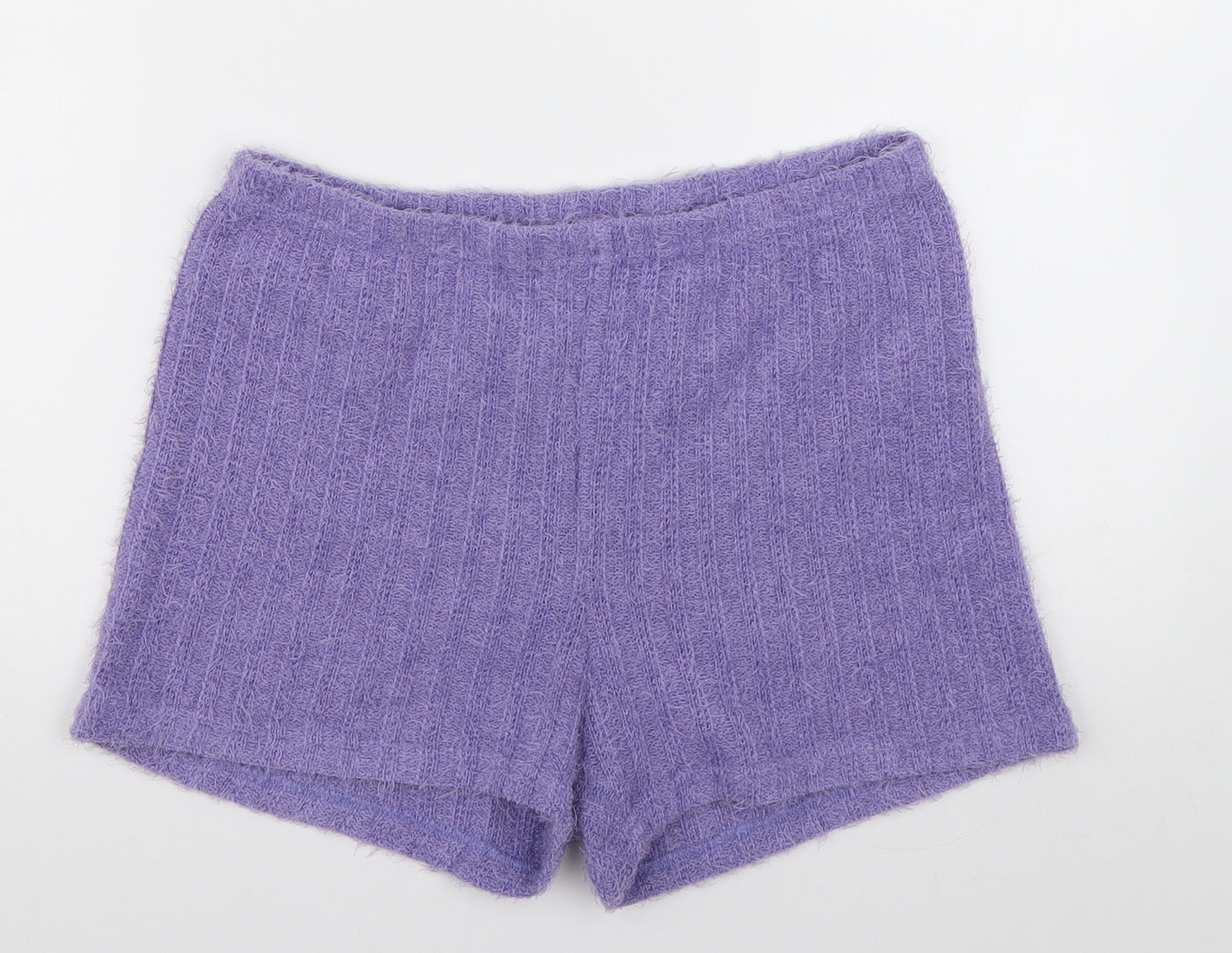 SheIn Womens Purple  Polyester Sweat Shorts Size L L3 in Regular