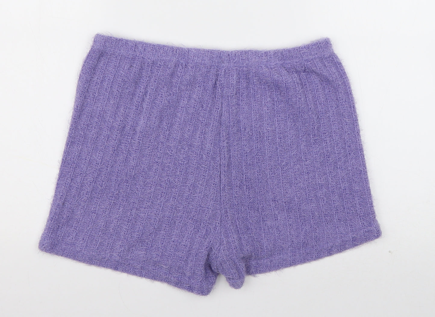 SheIn Womens Purple  Polyester Sweat Shorts Size L L3 in Regular