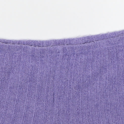 SheIn Womens Purple  Polyester Sweat Shorts Size L L3 in Regular