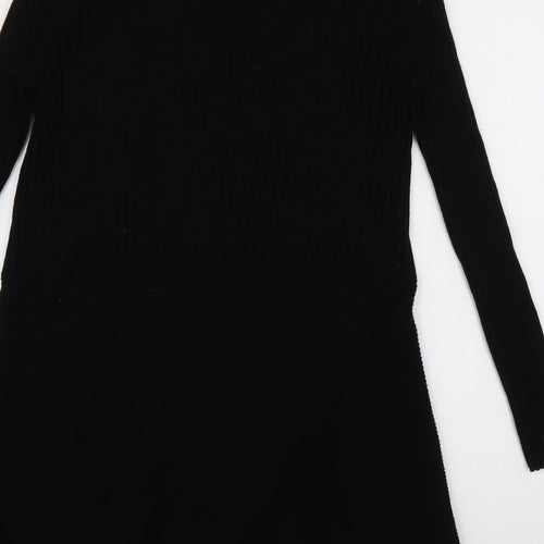 Autonomy Womens Black V-Neck  Viscose Cardigan Jumper Size 16