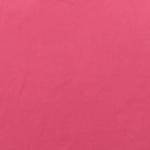Fabrizo Womens Pink Floral Acrylic Pullover Sweatshirt Size L  Pullover