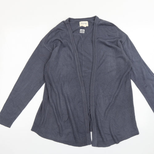 university club Womens Blue V-Neck  Acrylic Cardigan Jumper Size S