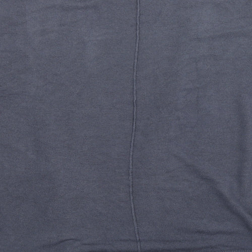 university club Womens Blue V-Neck  Acrylic Cardigan Jumper Size S