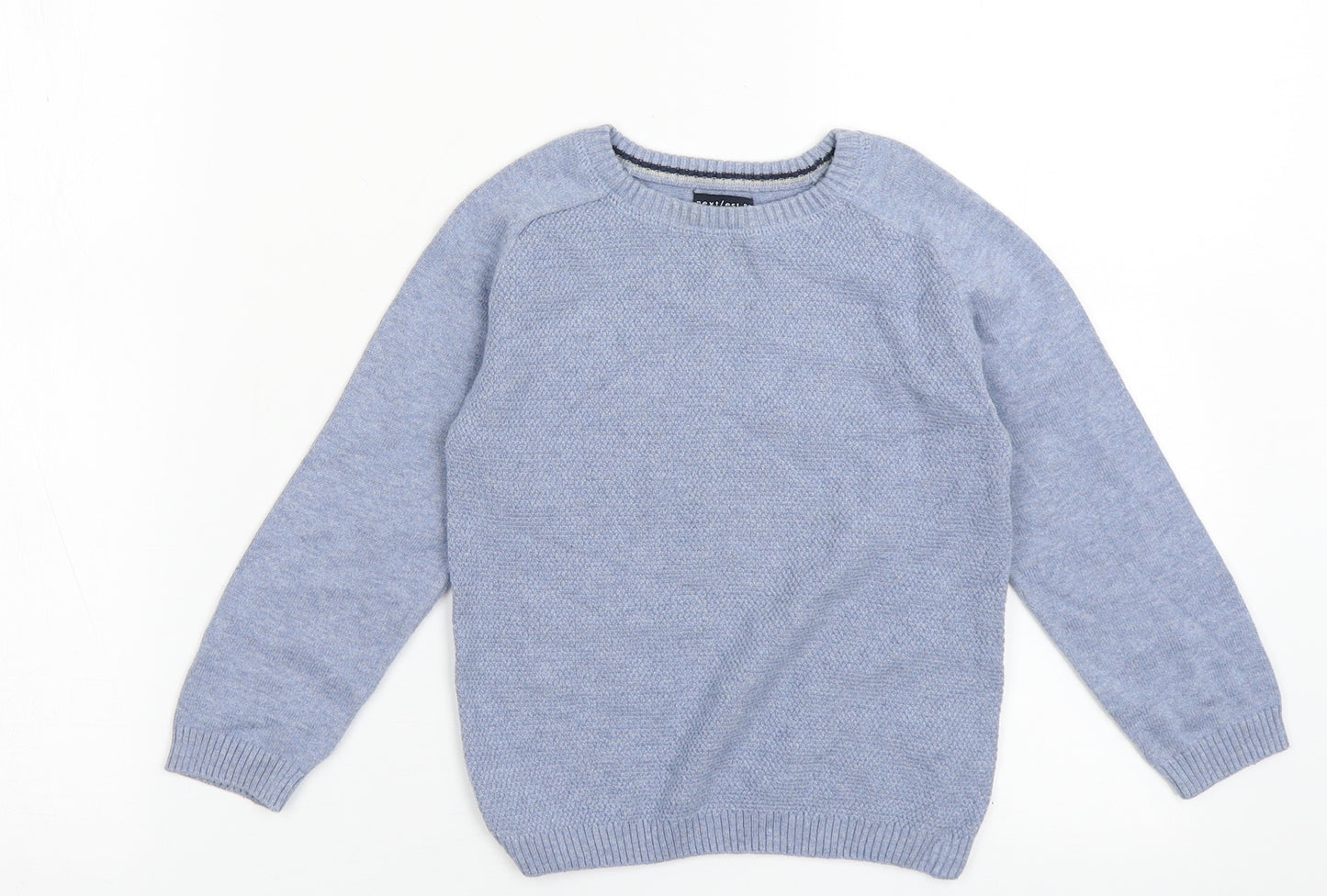 NEXT Boys Blue Crew Neck  Cotton Pullover Jumper Size 2-3 Years  Pullover