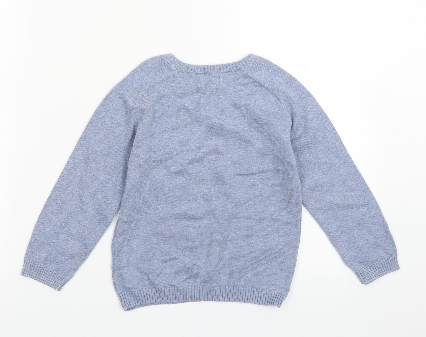 NEXT Boys Blue Crew Neck  Cotton Pullover Jumper Size 2-3 Years  Pullover