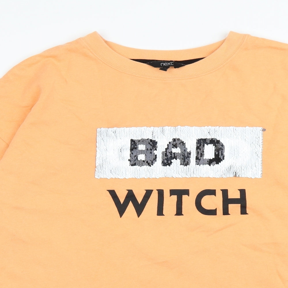 NEXT Womens Pink  Cotton Pullover Sweatshirt Size XL  Pullover - bad witch