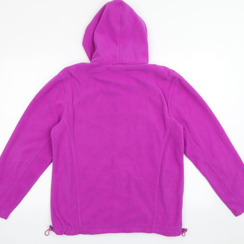 Azzurri Womens Purple  Polyester Full Zip Sweatshirt Size M  Zip