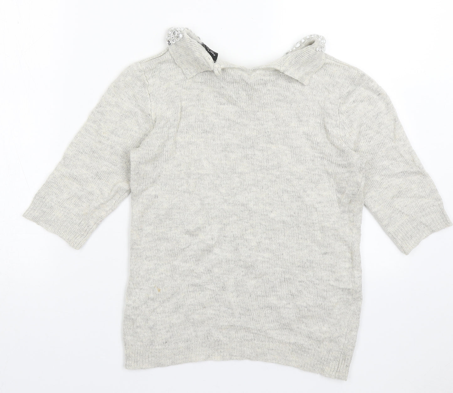 Dorothy Perkins Womens Beige  Nylon Pullover  Size 8  Button