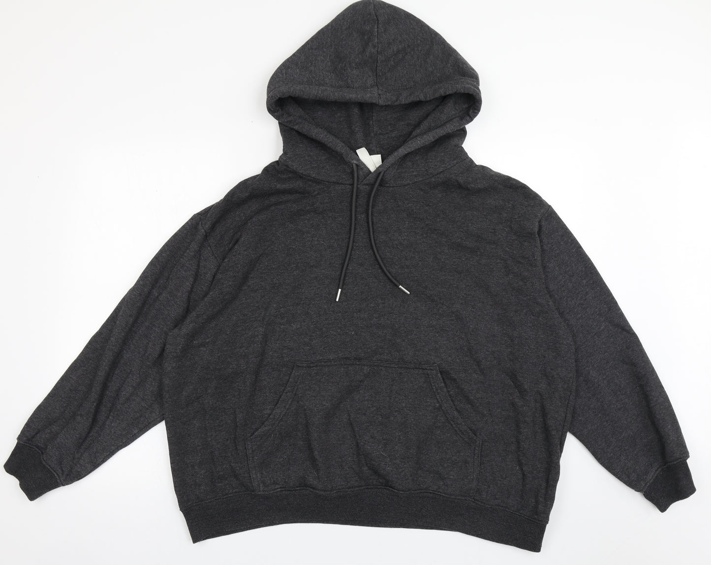 H&M Mens Grey  Cotton Pullover Hoodie Size XL