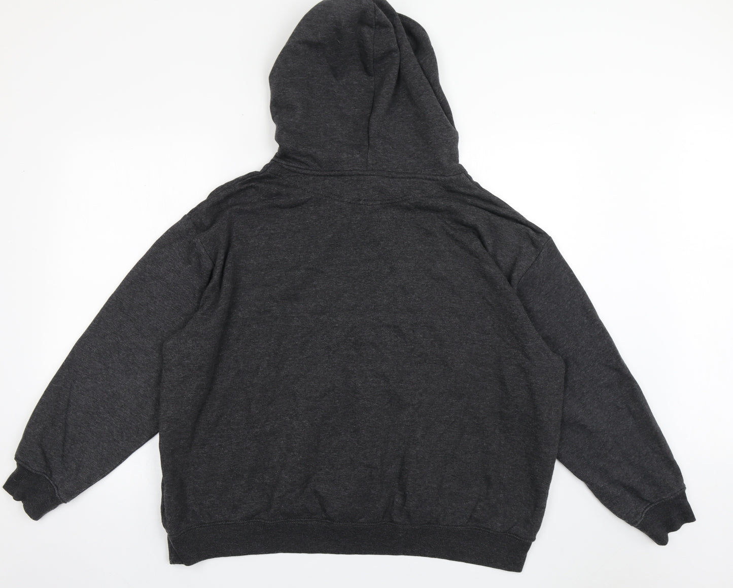 H&M Mens Grey  Cotton Pullover Hoodie Size XL