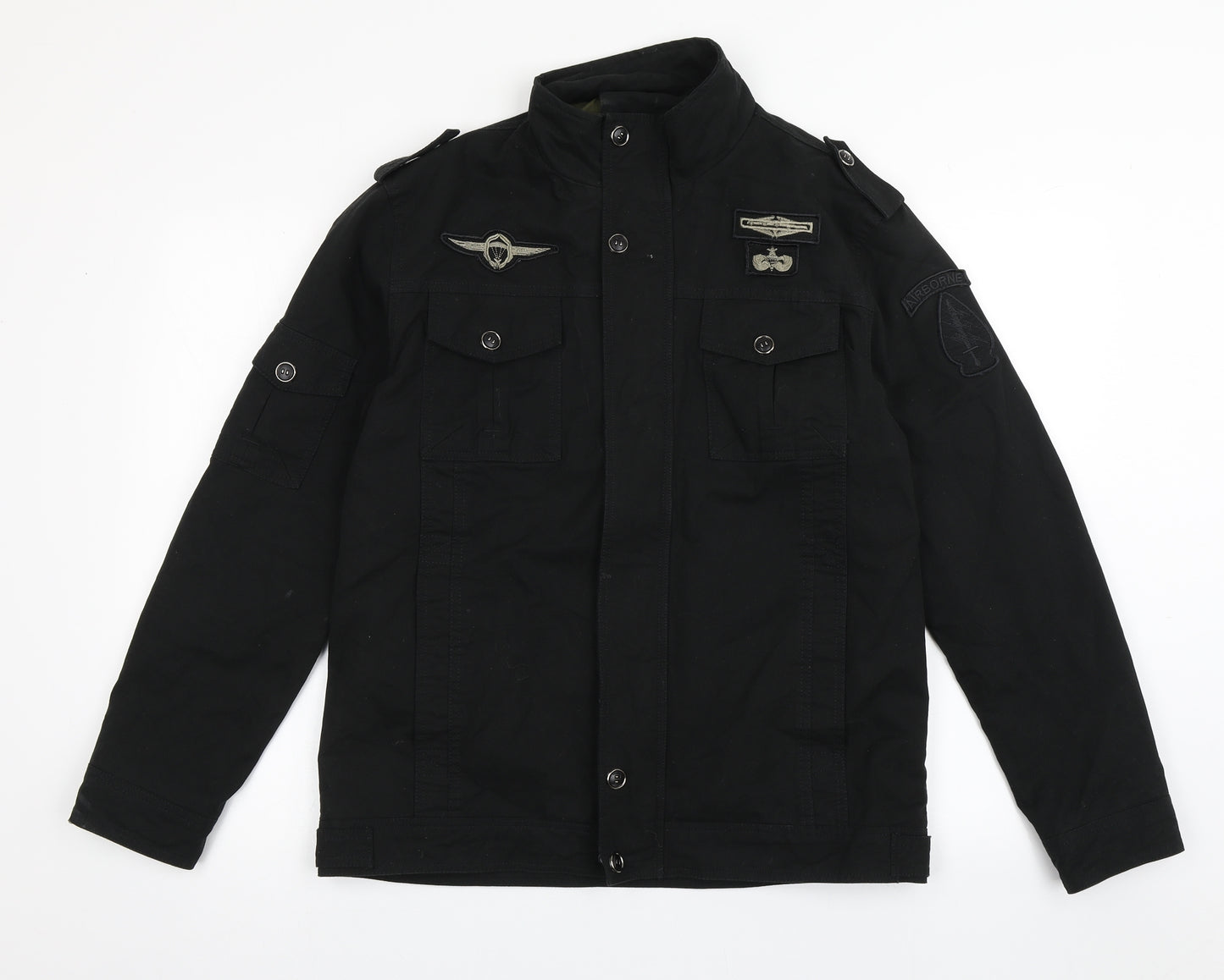 Preworn Mens Black   Jacket  Size 2XL  Zip - airborne