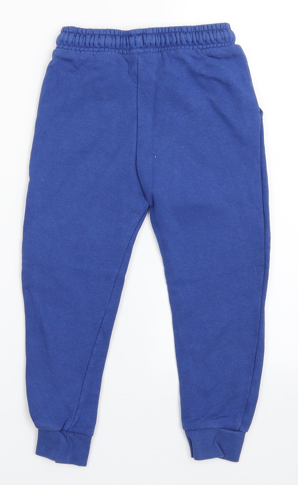 F&F Boys Blue  Cotton Jogger Trousers Size 5-6 Years  Regular Tie