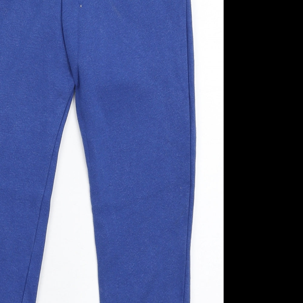 F&F Boys Blue  Cotton Jogger Trousers Size 5-6 Years  Regular Tie