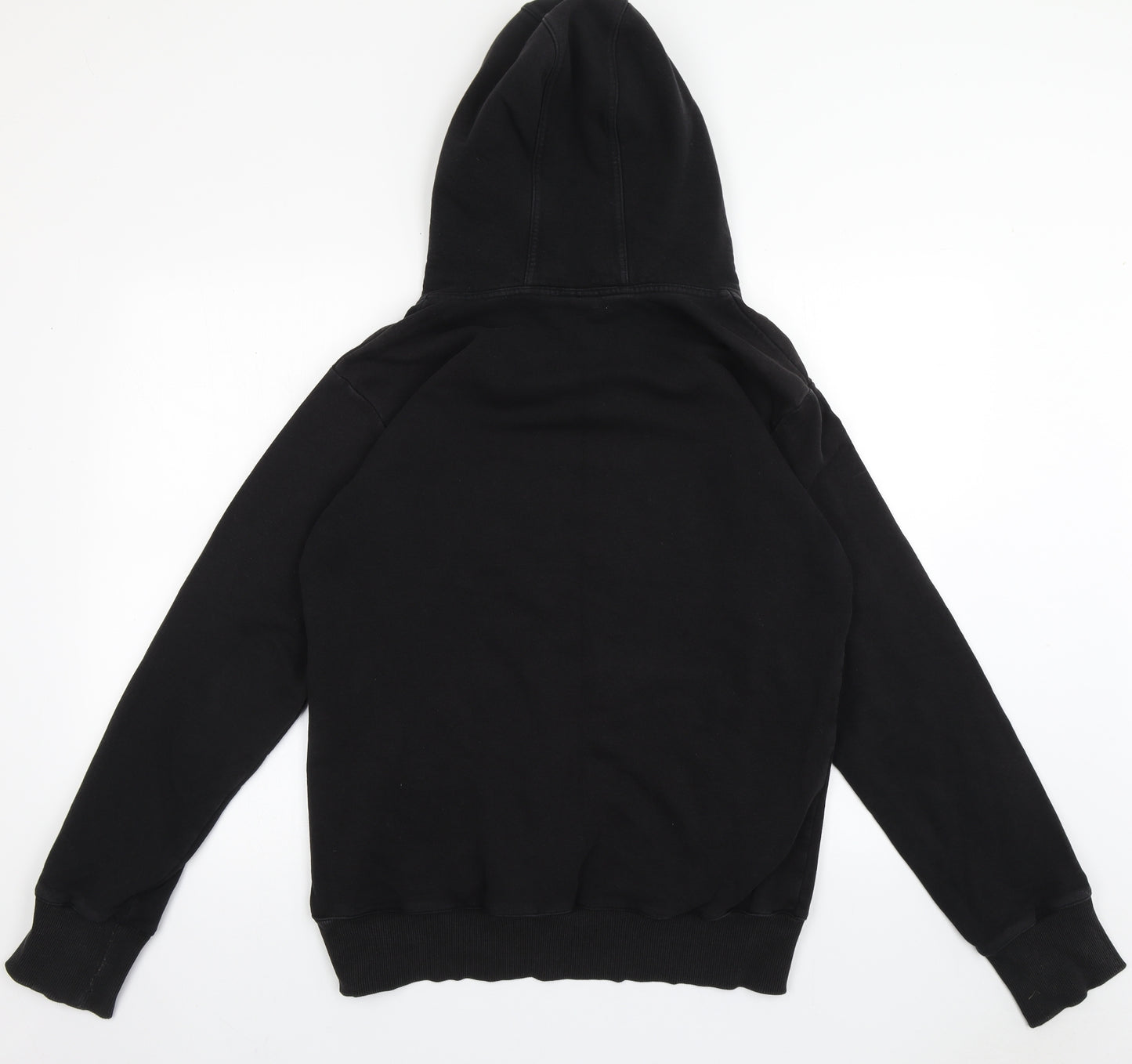ventspil Mens Black  Cotton Pullover Hoodie Size XL