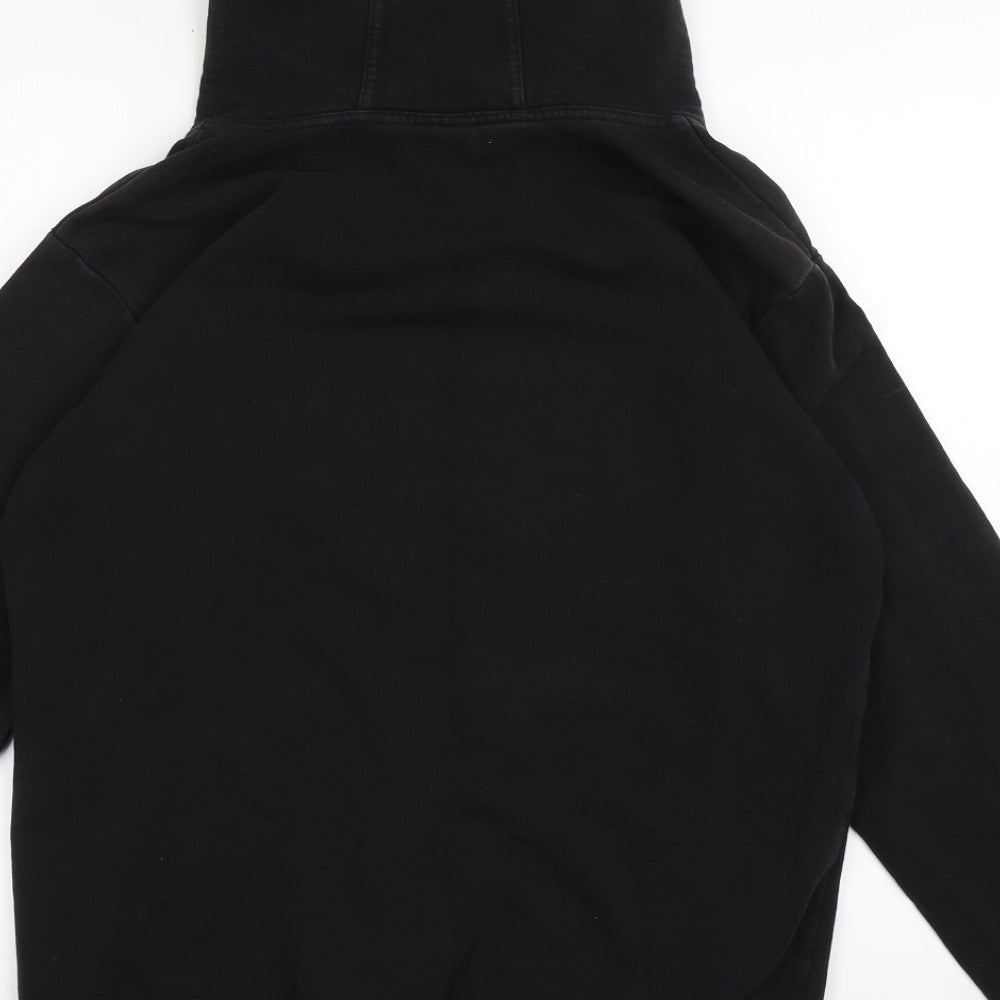 ventspil Mens Black  Cotton Pullover Hoodie Size XL