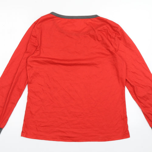 Preworn Womens Red  Polyester Pullover Sweatshirt Size M  Pullover - christmas