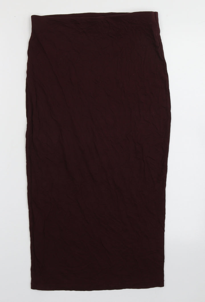Dorothy Perkins Womens Purple Viscose A-Line Skirt Size 8