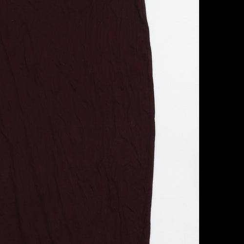 Dorothy Perkins Womens Purple  Viscose A-Line Skirt Size 8