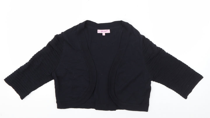 Per Una Womens Blue V-Neck  Viscose Cardigan Jumper Size 10