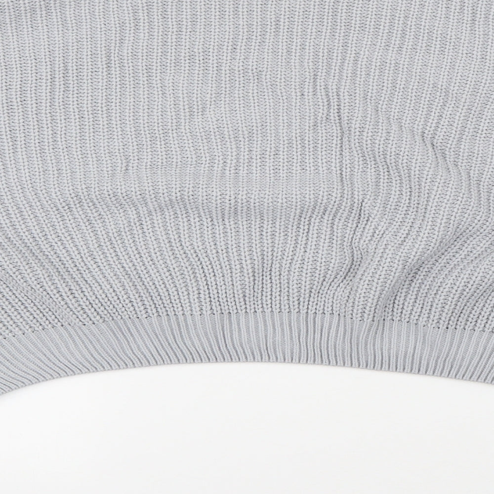 In the Style Womens Grey Boat Neck  Acrylic Pullover Jumper Size 24