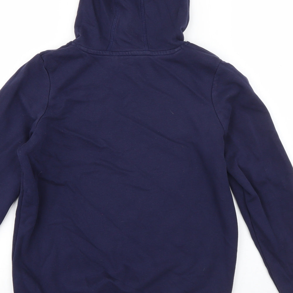 George Girls Blue  Cotton Pullover Hoodie Size 11-12 Years  Pullover - Butterfly