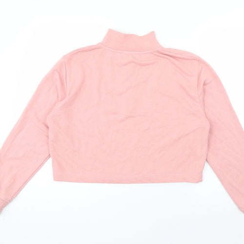 Pimkie Womens Pink  Cotton Pullover Sweatshirt Size M  Pullover