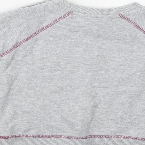 M & Co Baby Grey  Cotton Pullover Blouse Size 12-18 Months Crew Neck  - Dinosaurs