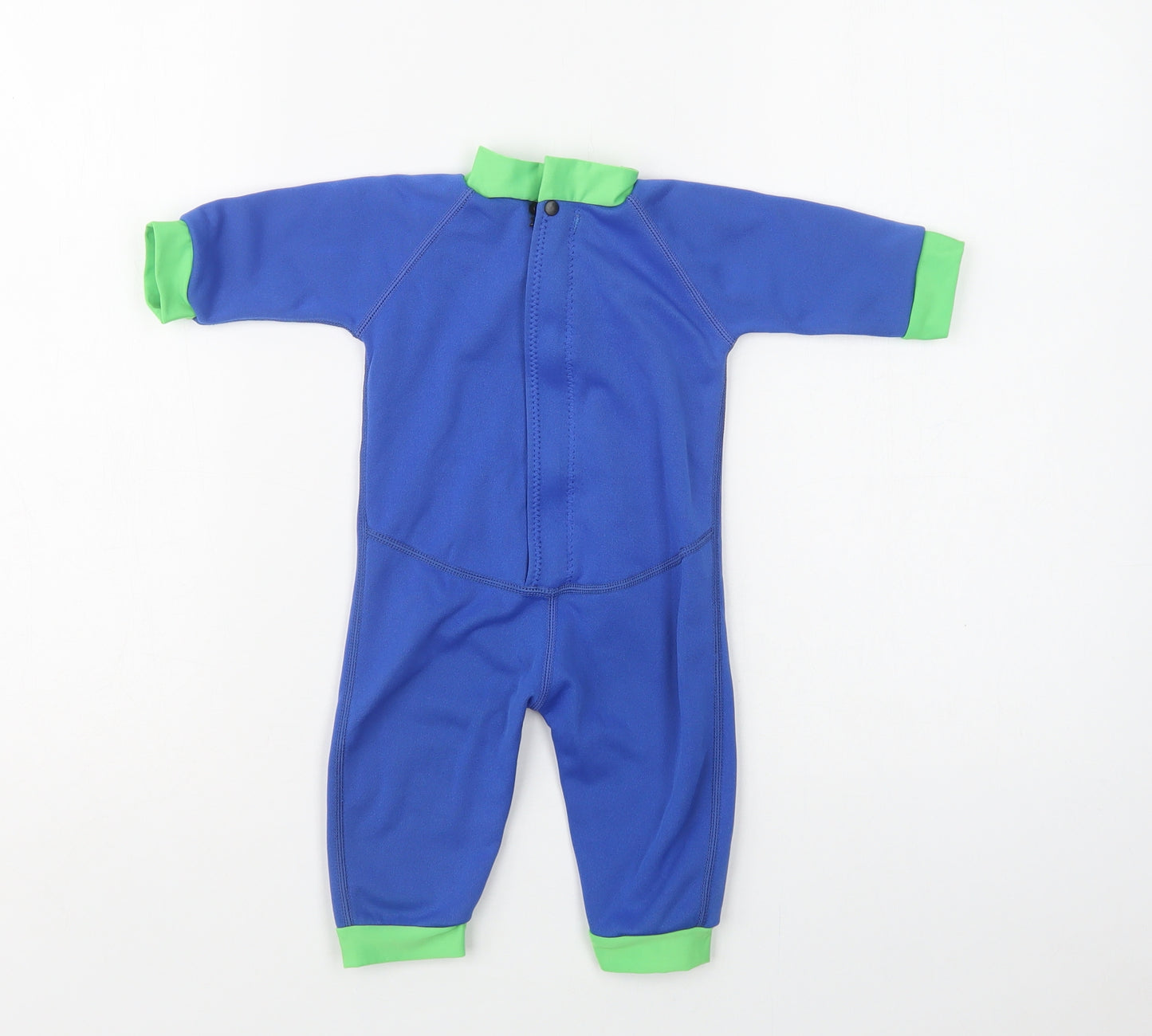 Swim Best Baby Blue  Nylon Coverall One-Piece Size 9-12 Months  Zip - Wetsuit