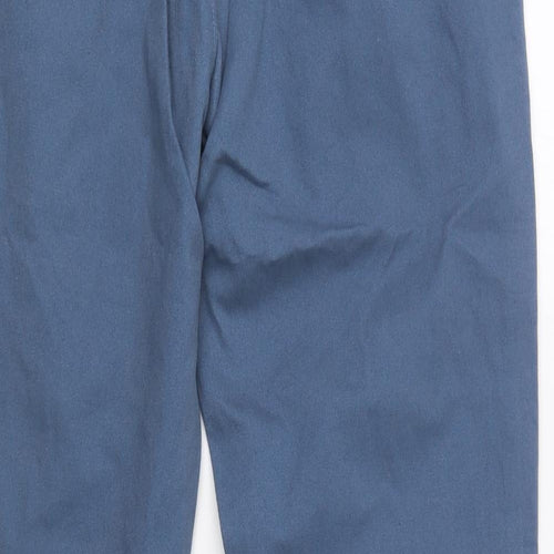 Industrialize Mens Blue  Cotton Chino Trousers Size 34 L32 in Regular Button
