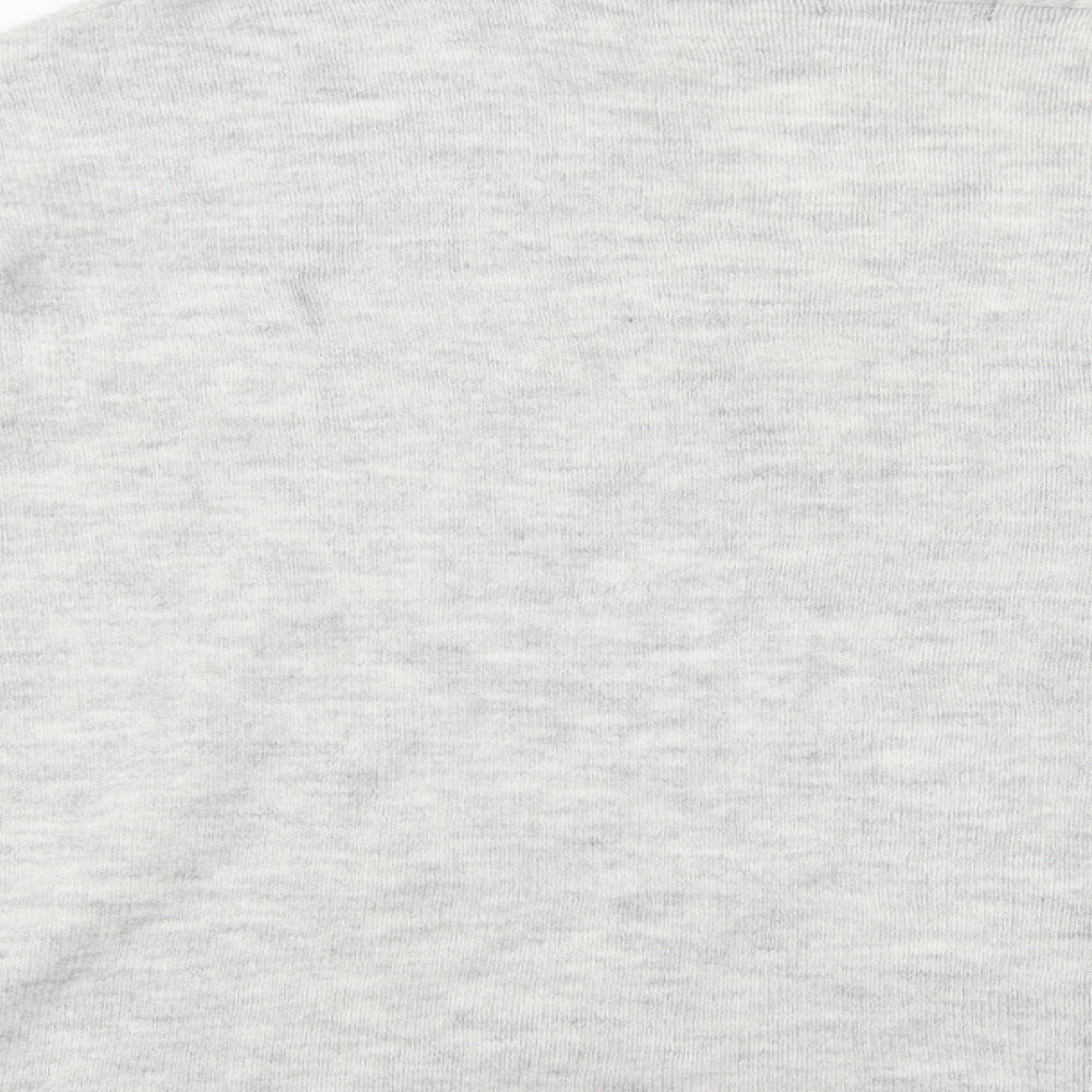 Primark Womens Grey V-Neck  Acrylic Cardigan Jumper Size XL