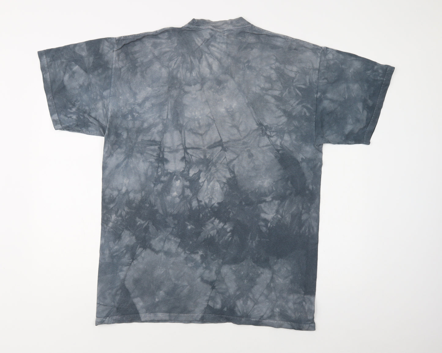 The Moun Mens Blue  Cotton  T-Shirt Size L Crew Neck  - Wolf