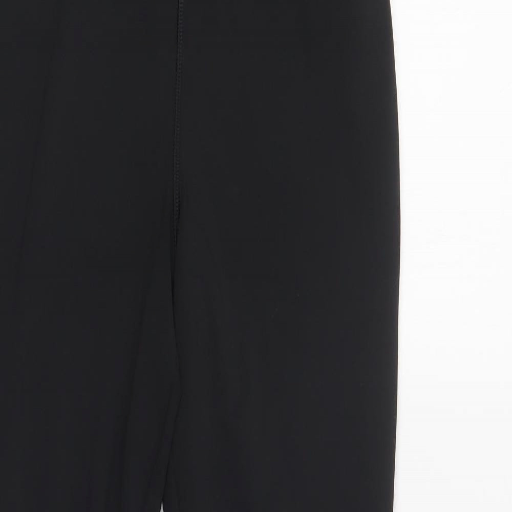 F&F Womens Black  Polyester Compression Leggings Size 12 L28 in Regular