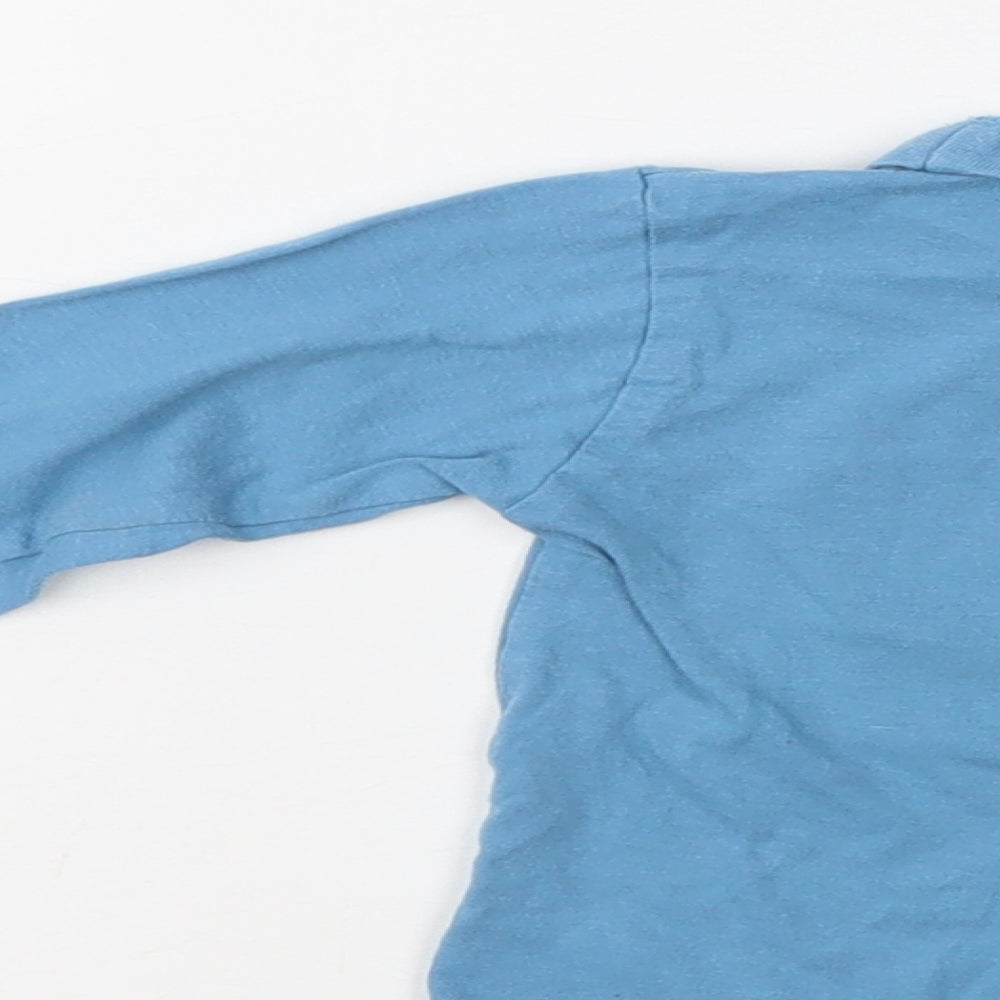 Disney Baby Baby Blue  Cotton Basic Blouse Size 12-18 Months Crew Neck  - Tigger